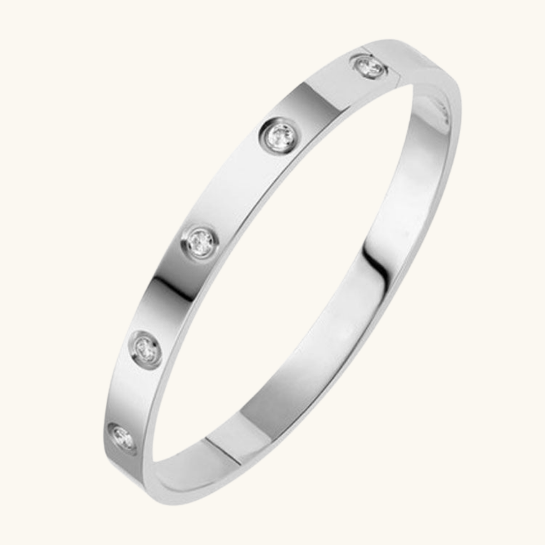 ETERNITY LINK ARMBÅND ZIRCON SØLV