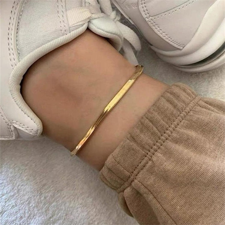 Gia Gold Sildeben Anklet