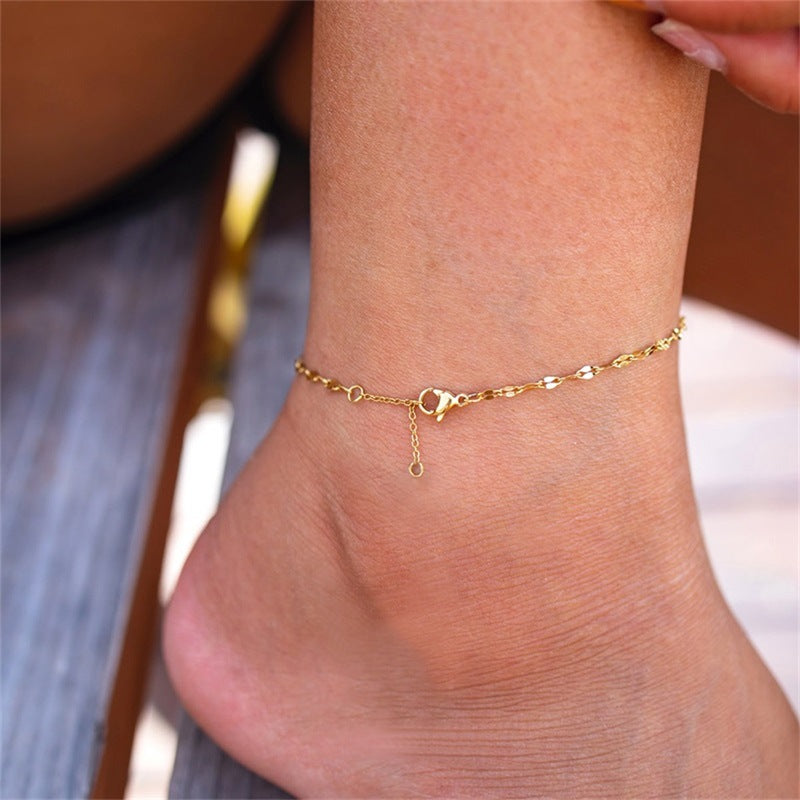 Charlotte Gold Chain Anklet